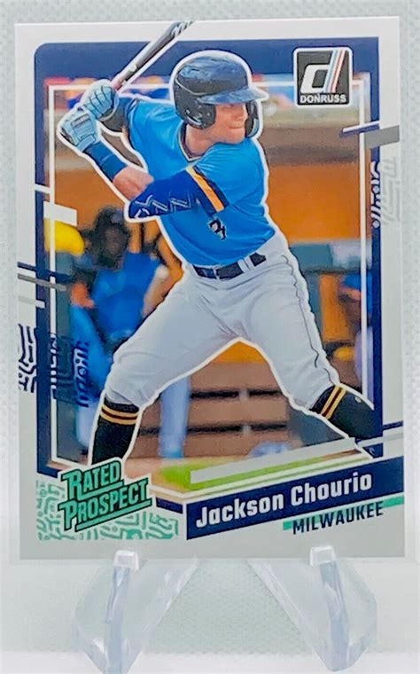 2023 Panini Donruss Jackson Chourio Rated Prospect 85 Milwaukee