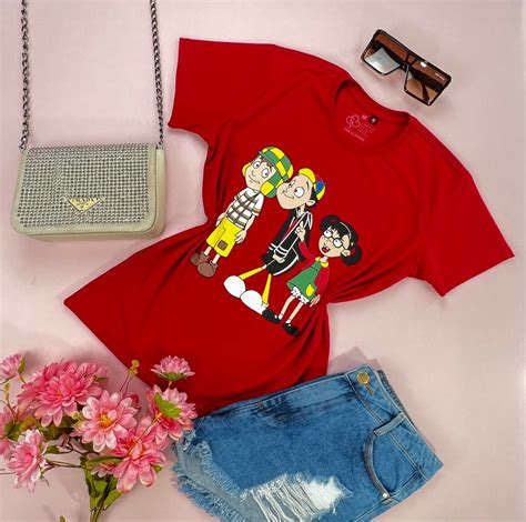 Camiseta Feminina Premium Personagem Turma Do Chaves Elo