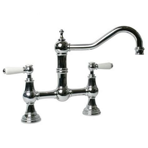 Shaws Hambleton Chrome Bridge Kitchen Mixer Tap Shham Ch Traditional