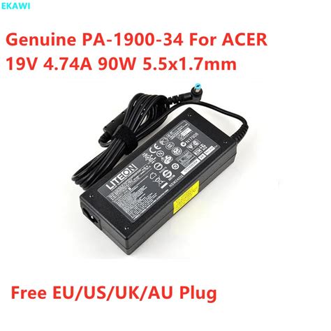 Genuine LITEON 19V 4 74A 90W PA 1900 34 PA 1900 32 AC Power Supply