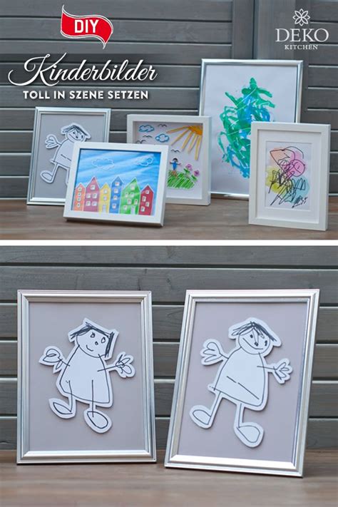 DIY: gemalte Kinderbilder toll in Szene setzen! | Kinder bilder