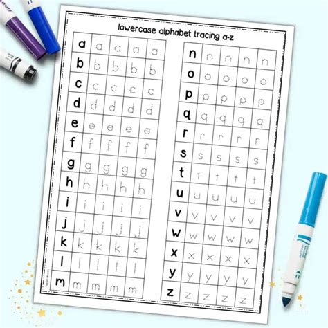 Free Printable Tracing Lowercase Letters Worksheet The Artisan Life