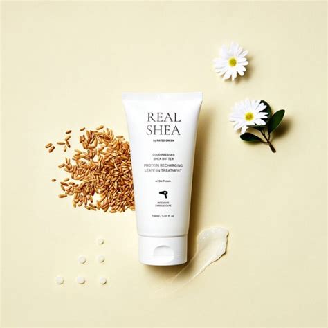 Rated Green REAL SHEA Cold Pressed Shea Butter Protein Recharging Leave ...