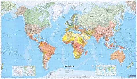 Planisfero Politico Mappa Murale Del