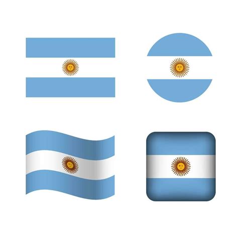 Vector Argentina National Flag Icons Set 33525432 Vector Art at Vecteezy