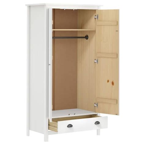 L Pwshymi Garde Robe Portes Hill Blanc X X Cm Bois De