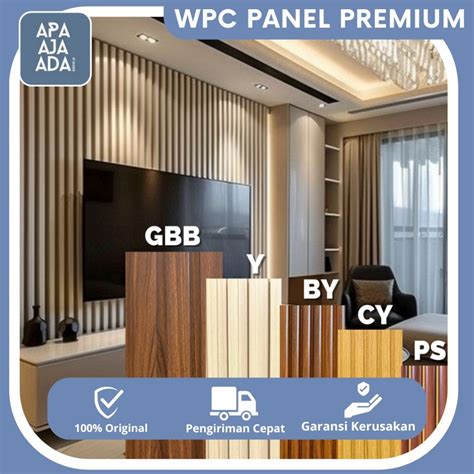 Jual Wpc Panel PREMIUM 1meter 3 Meter TERLENGKAP Kisi Kisi