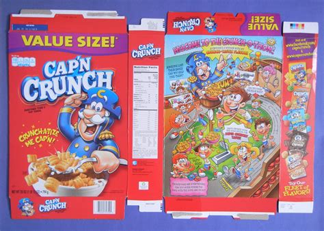 Quaker cap n crunch crunch berries cereal box treasure hunt sweepstakes ...