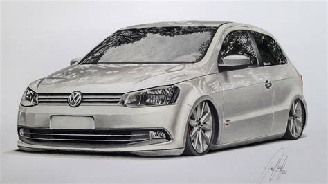 VW Gol Trend G6 AirSuspension Dibujo Realísta SPEED DRAWING YouTube