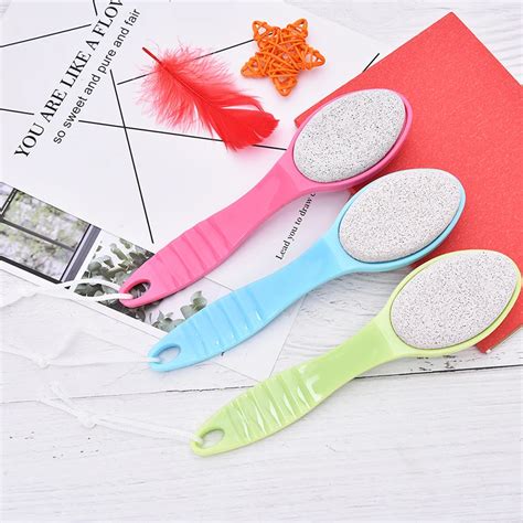 Double Side Natural Pumice Stone Rub Foot Brush Exfoliating Scrub Foot