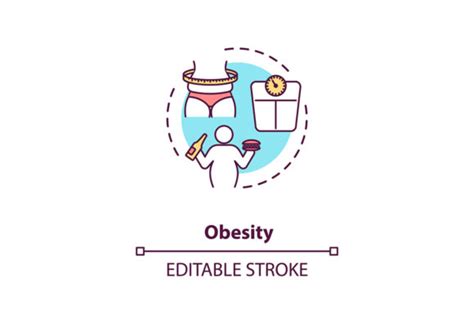 Obesity Concept Icon Graphic By Bsd Studio Creative Fabrica