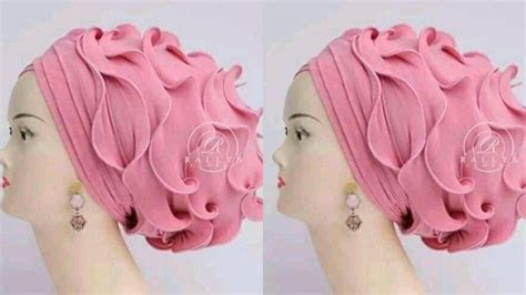 How To Make The V SHAPED Turban Cap With The Body Ruffles Design Diy