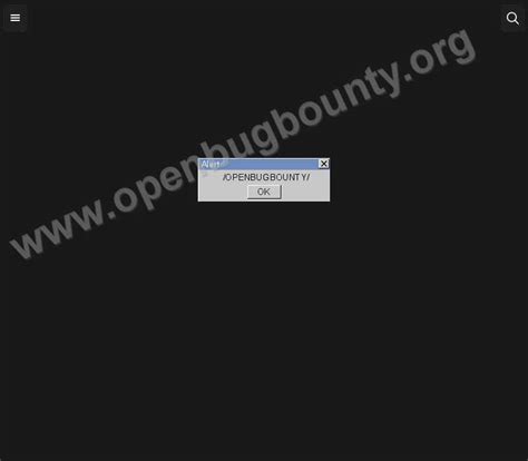 Cross Site Scripting Vulnerability Obb 619433 Open Bug Bounty