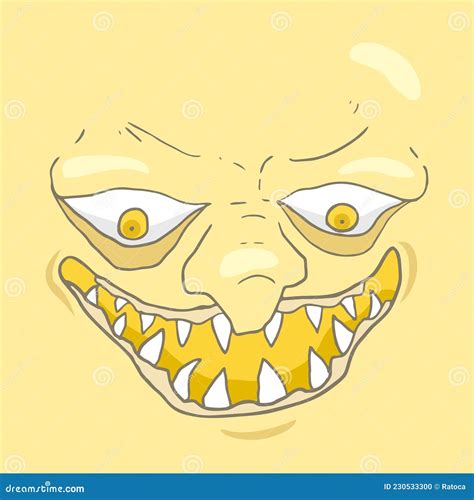 Design of ugly face draw stock vector. Illustration of funny - 230533300