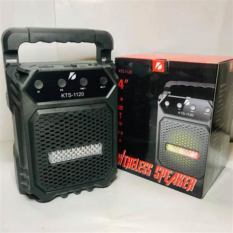 Kts Inch Karaoke Wireless Bluetooth Speaker Fm Ready Usb Memory