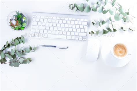 Flat Lay Home Office Workspace Stock Photo By Neirfy007 PhotoDune