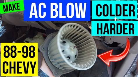 How To Make Your Ac Blow Colder And Harder 88 98 Chevy Gmc Jonny Diy