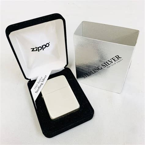 【未使用】未使用 保管品 Zippo Sterling Silver スターリングシルバー オイルライター ジッポ Nn7124 の落札情報