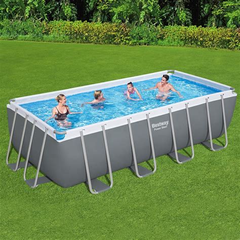 Bestway Power Steel Pool Set 4 88x2 44m Above Ground Outdoor Swimming