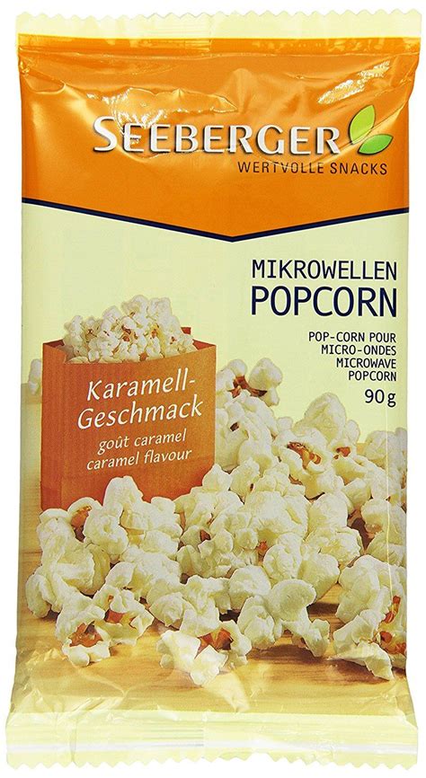 Seeberger Mikrowellen Popcorn Karamell Geschmack 90 G Packung Amazon