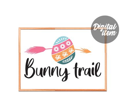 Bunny Trail Easter Egg Svg Cut File Printable Etsy Svg Cutting