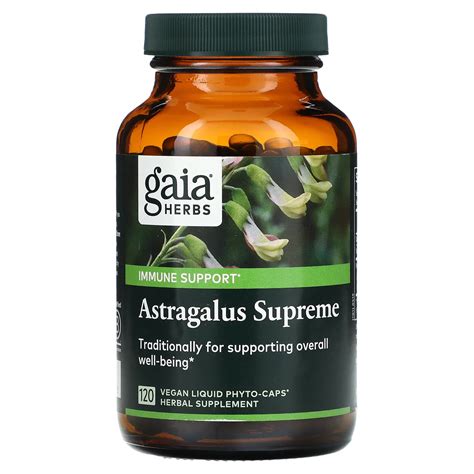 Gaia Herbs Astragalus Supreme 120 Vegan Liquid Phyto Caps