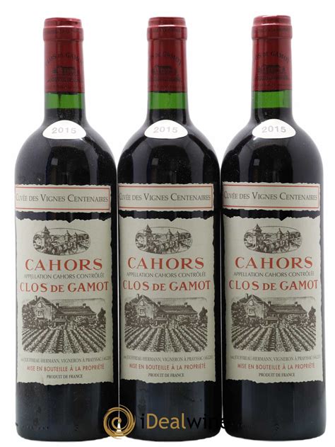 Acheter Cahors Clos De Gamot Famille Jouffreau Vignes Centenaires 2015