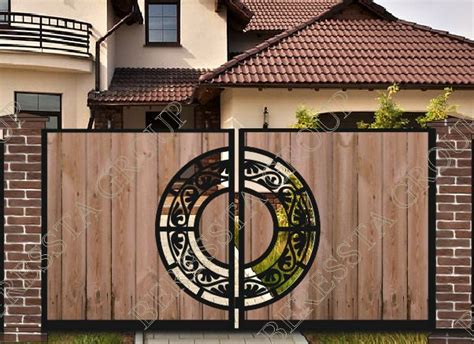 Купить КОВАНЫЕ ВОРОТА с рисунком или орнаментом. ВОРОТА, КАЛИТКИ И ...