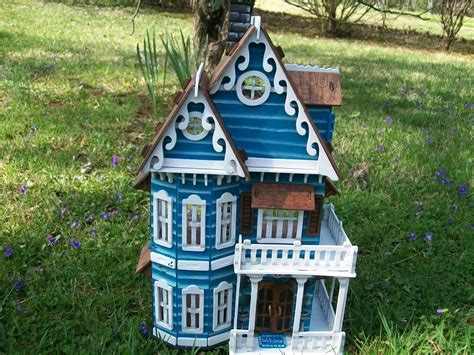 Victorian Hand Painted Lady Wooden Dollhouse Etsy Wooden Dollhouse