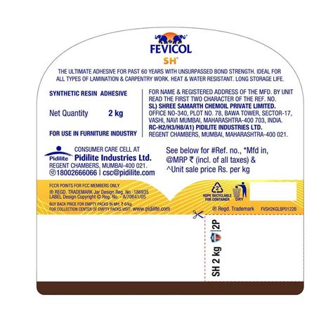 Fevicol Sh Synthetic Resin Adhesive Kg Price From Rs Unit