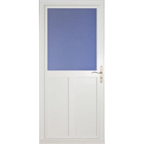 Larson Tradewinds 32 In X 81 In White High View Universal Reversible Aluminum Storm Door In The