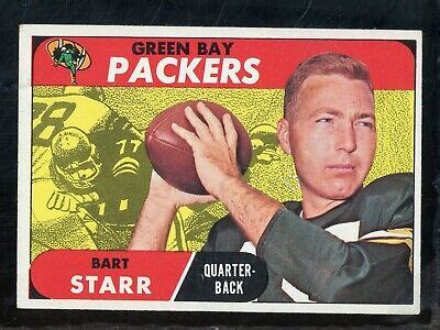 1968 Topps Football 1 Bart Starr Green Bay Packers HOF EBay