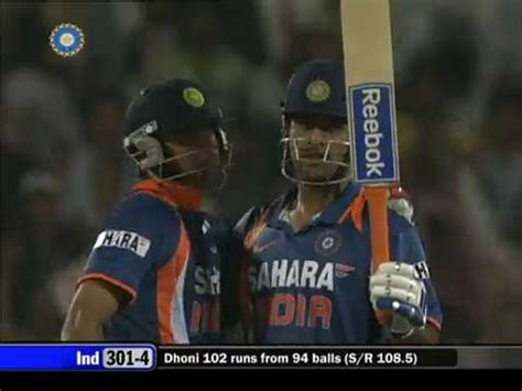 MS Dhoni 124 - India vs Australia 2nd ODI 2009 Highlights