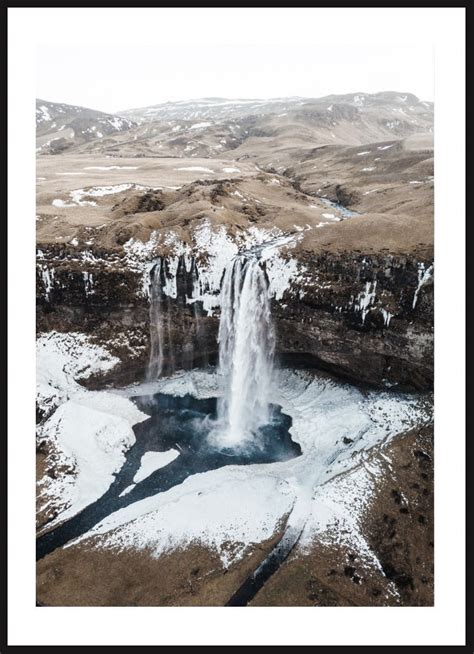 Poster Story Plakat Wodospad Seljalandsfoss Na Islandii Wymiary 21 X