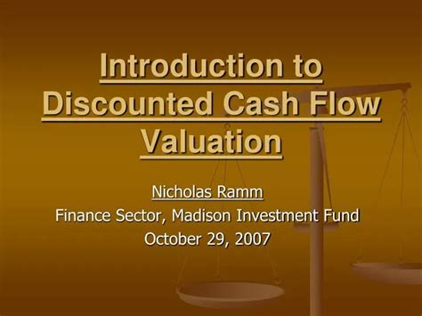 Ppt Introduction To Discounted Cash Flow Valuation Powerpoint Presentation Id4797917