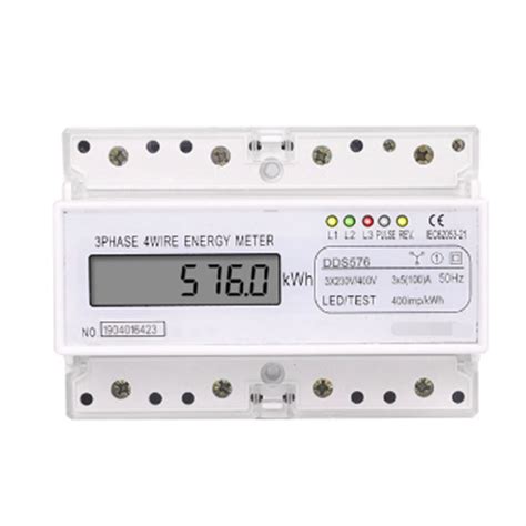 Three Phase 4 Wires Digital Power Electric Electricity Meter KWh Power