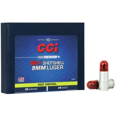 CCI Ballisticlean Ammunition 9mm Luger 45 Grain Shotshell Box of 10 | Powder Valley Outdoors