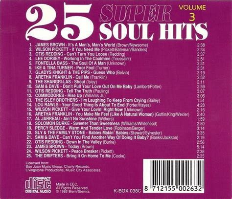 25 Super Soul Hits Vol 3 Various Cd Album Muziek