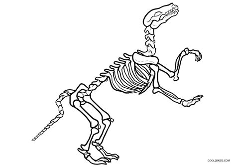 Dinosaur Bones Coloring Pages Printable