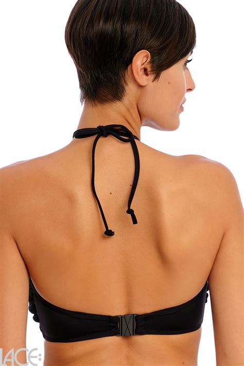 Freya Swim Ibiza Waves Bandeau Bikini Top E I Cup Black Lace Lingerie