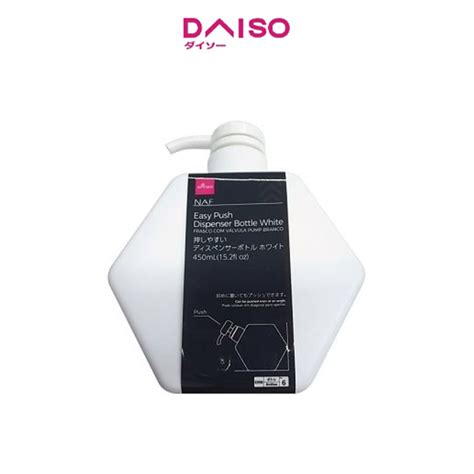 Jual Daiso Easy Push Dispenser Bottle White Ml Shopee Indonesia