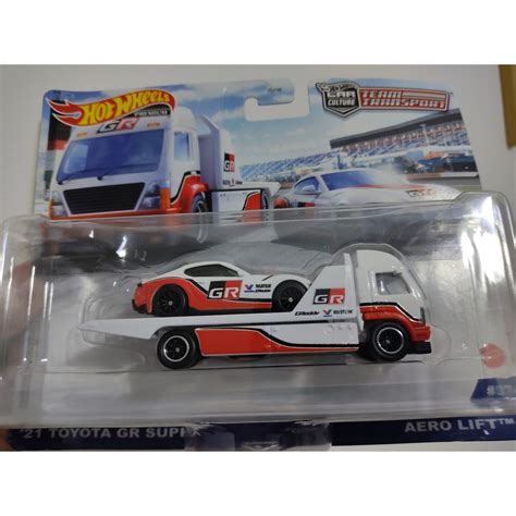 Hot Wheels Premium Team Transport 21 Toyota GR Supra e caminhão Aero Lift Shopee Brasil