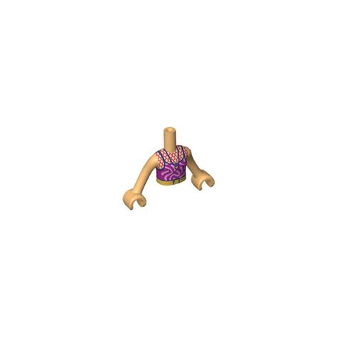 Lego Candi With Red And Purple Top Friends Torso