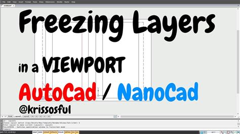 How To Hide Or Freeze Layers In One Viewport Layers On Off By