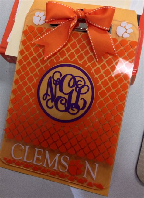 My New Clemson Clipboard Love It Thanks To Stephanie Martin At