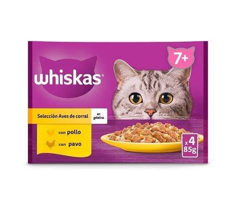 Comida Gatos Con Pollo Whiskas Pack X Gr