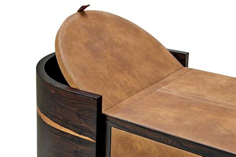 Cais Sideboard Ziricote Wood Veneer Leather Details For Sale At 1stdibs