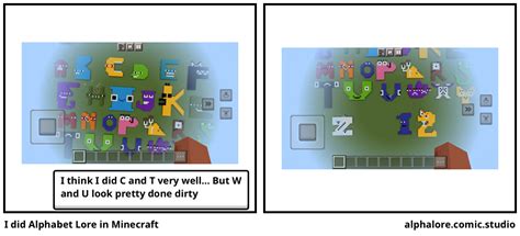 I Did Alphabet Lore In Minecraft Comic Studio