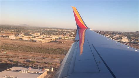 Southwest Airlines Boeing 737 Landing Phoenix Az [kphx] Youtube