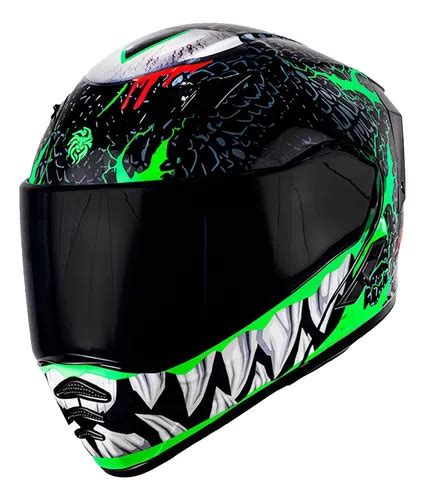 Casco Kov Abatible Estelar Troll Certificado Dot Mica Humo Meses Sin